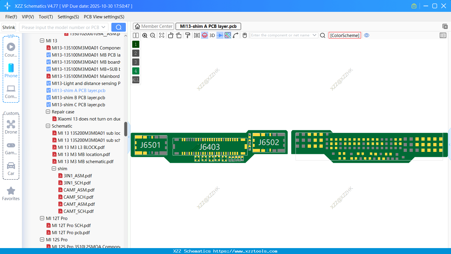 Xiaomi MI13-shim A PCB Layer